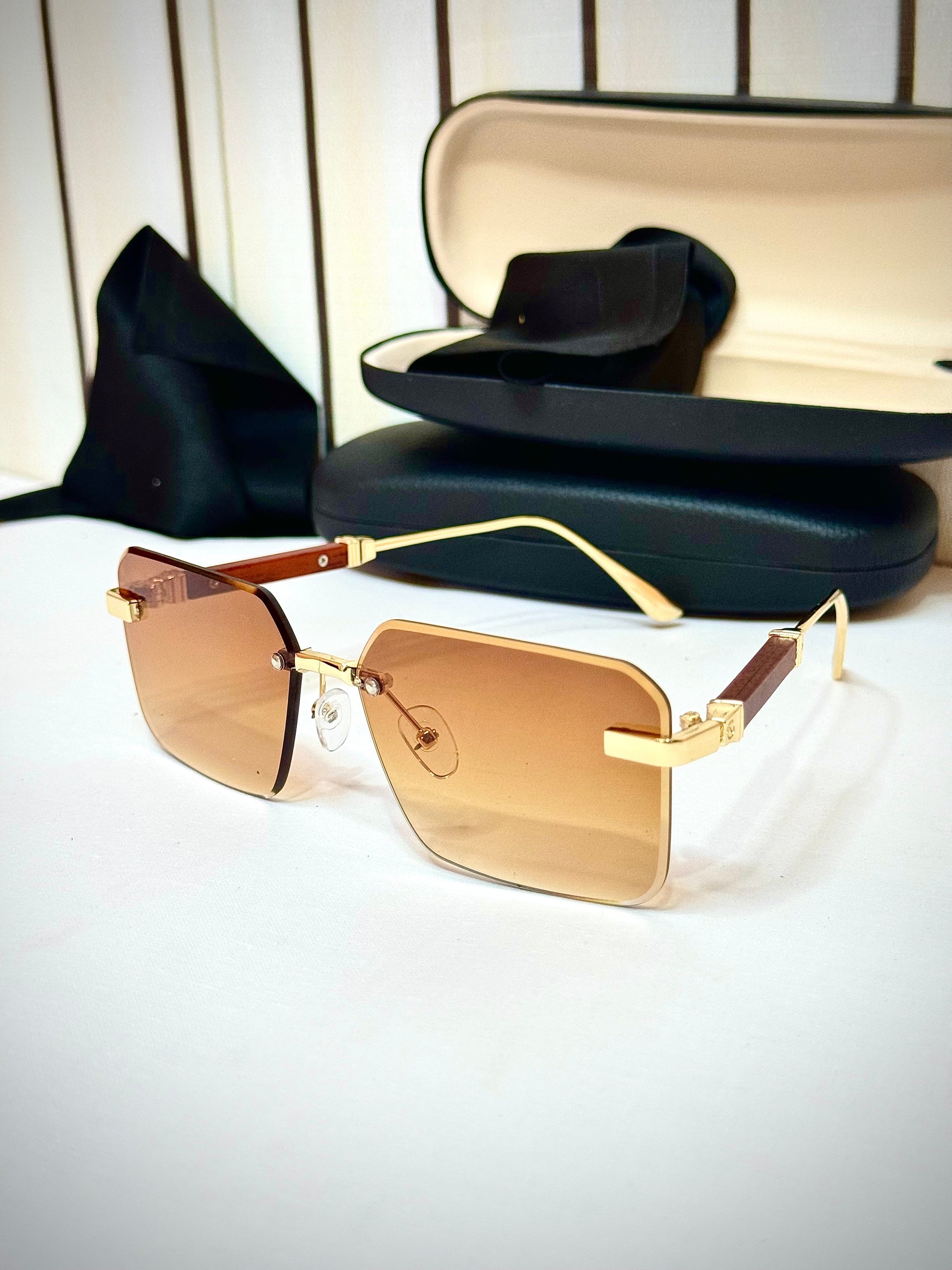 Amber Brown Lux Shades