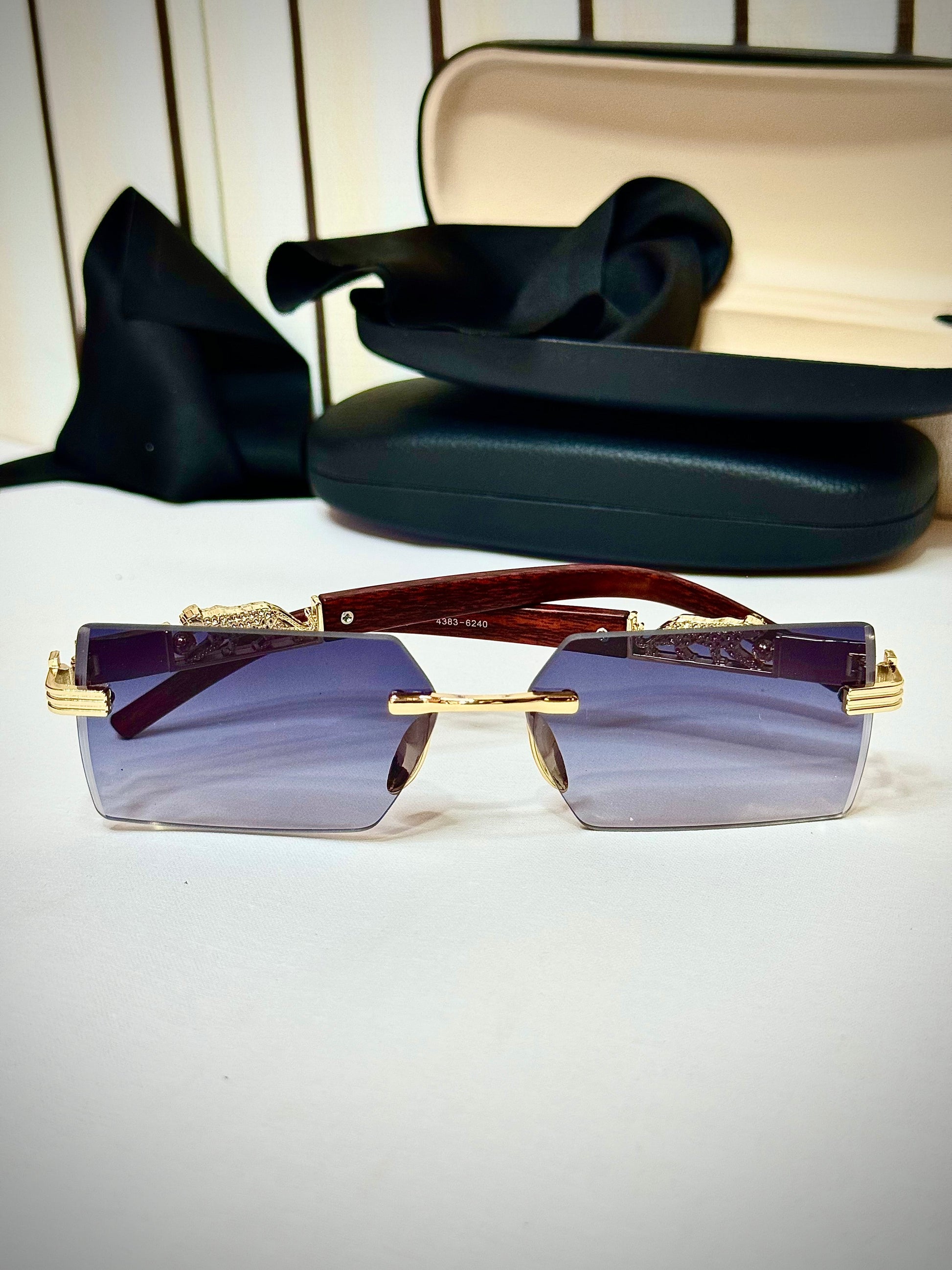 Purple Tint Faded Titan Shades, Wod-line Sun Glasses