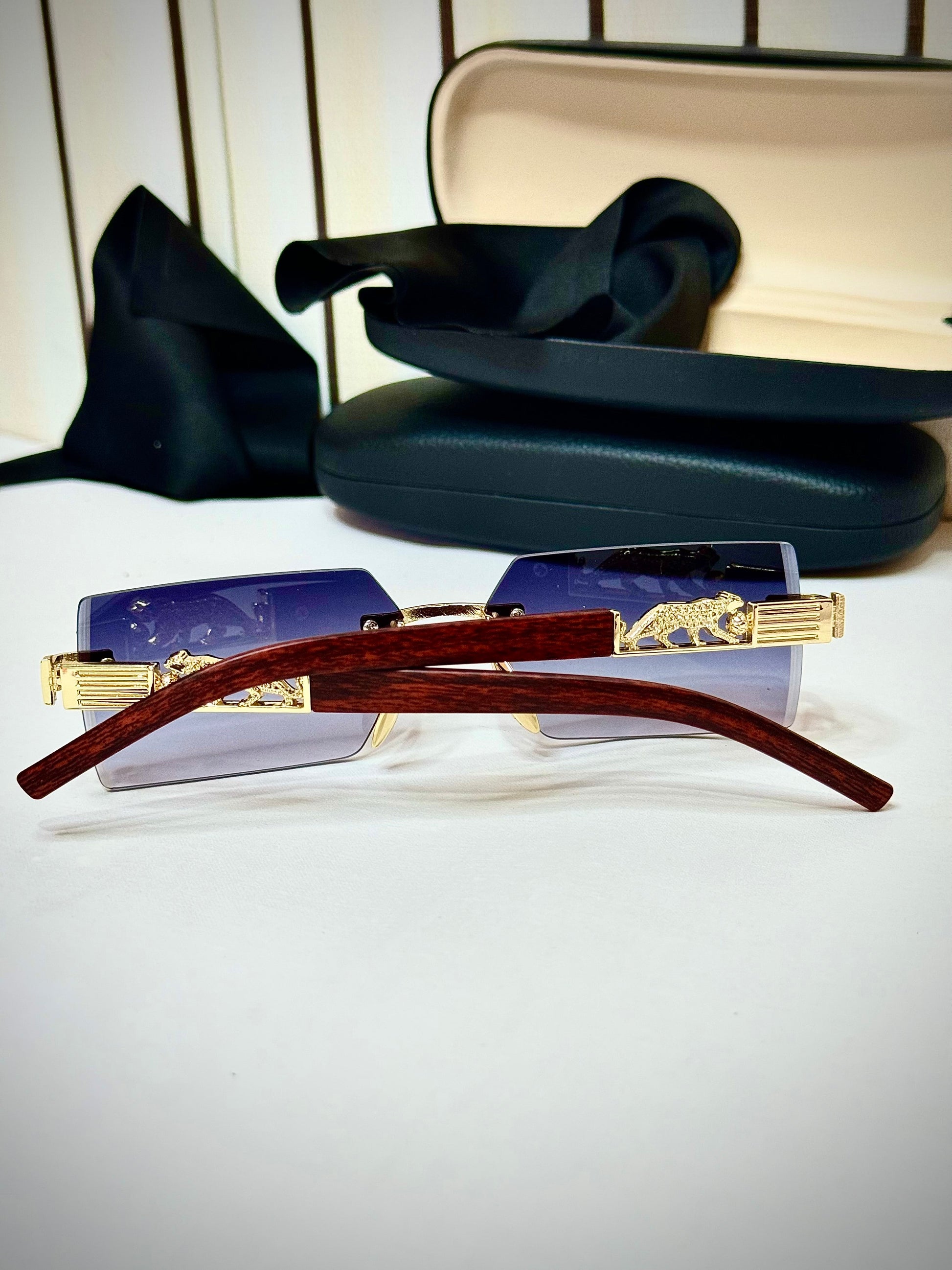 Purple Tint Faded Titan Shades, Wod-line Sun Glasses