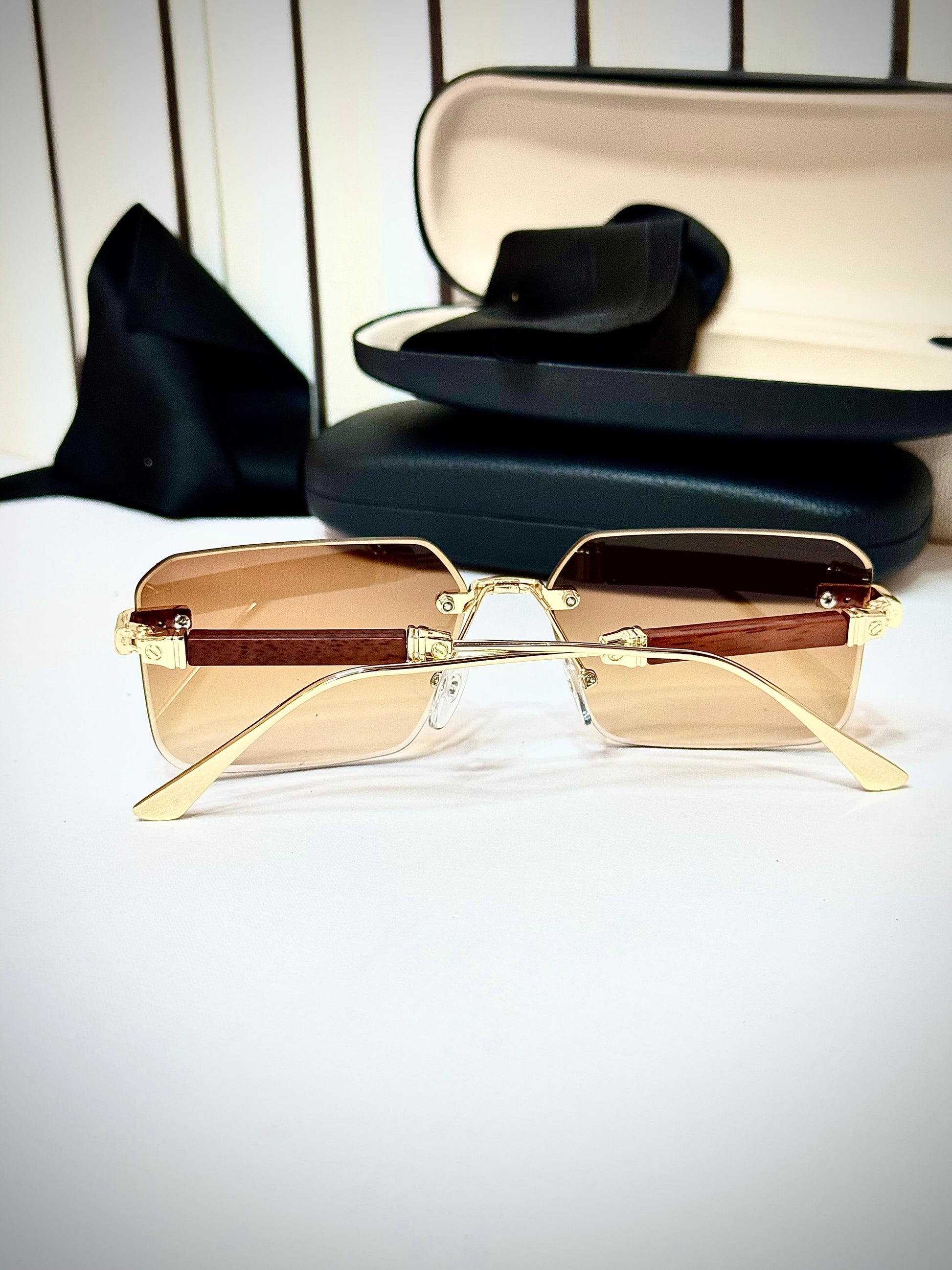 Amber Brown Lux Shades